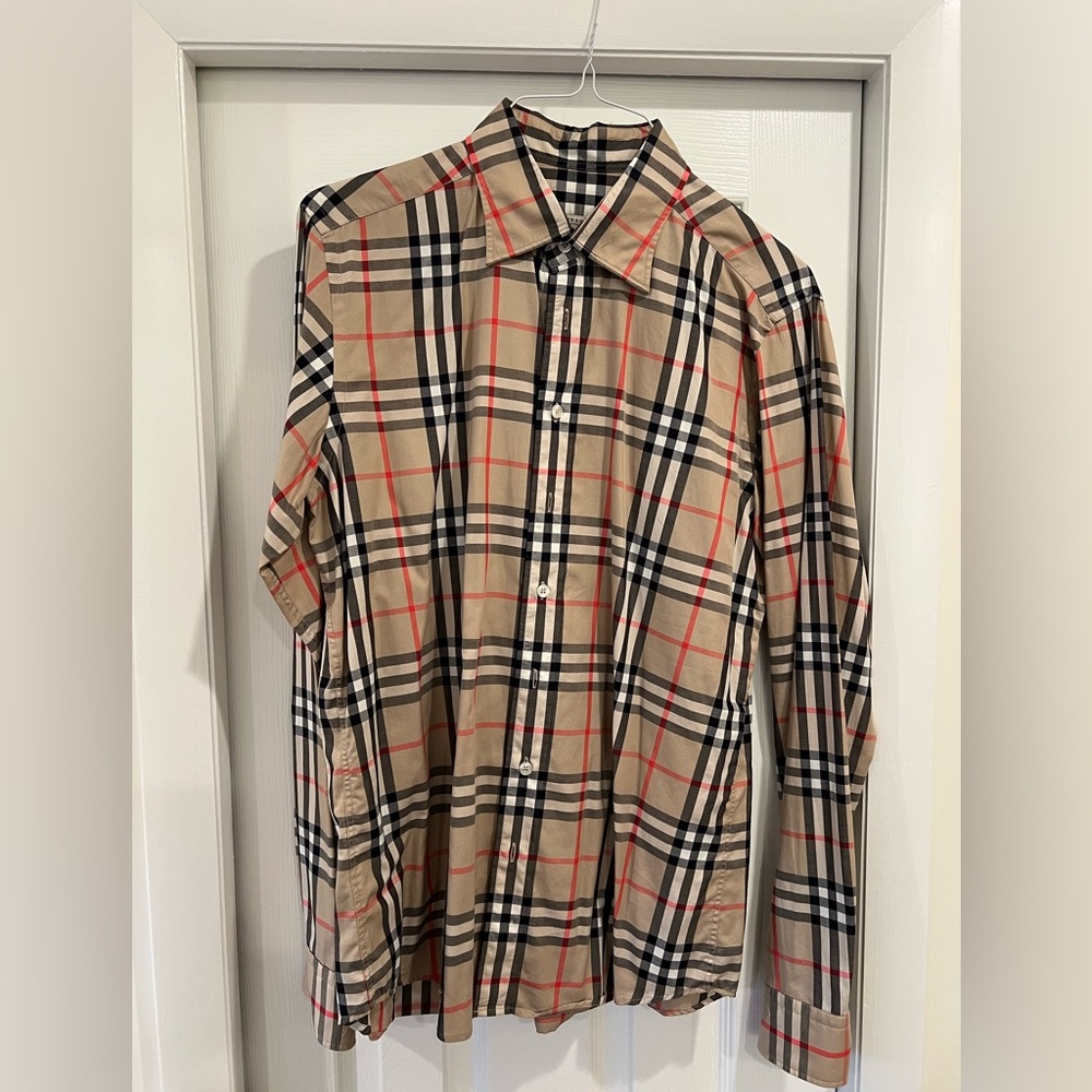 Burberry Button Down, Size Large